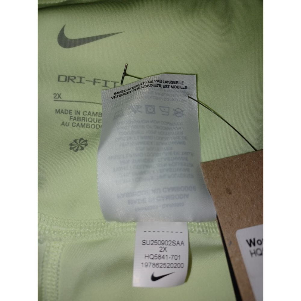 Nike Plus Tennis Fitness Skort 2X In Neon Lemon Lime - Picture 3 of 11